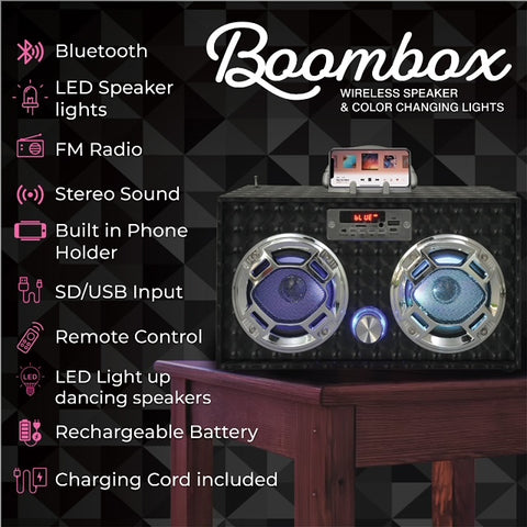 Black 3D Boombox