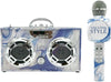 Blue Swirl Bundle-Karaoke Microphone & Boom Box