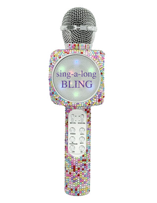 Confetti Bling Karaoke Microphone & Bluetooth Speaker