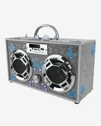 Butterfly Bling Boombox & Bluetooth Speaker