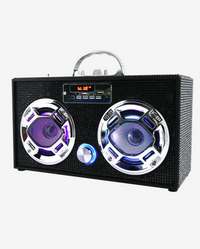 Black Bling Bluetooth Speaker & FM Radio