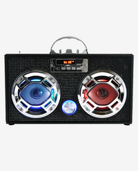 Black Bling Bluetooth Speaker & FM Radio