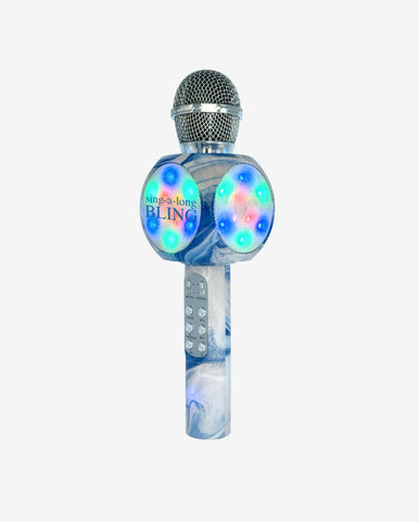 Blue Swirl Karaoke Microphone & Bluetooth Speaker