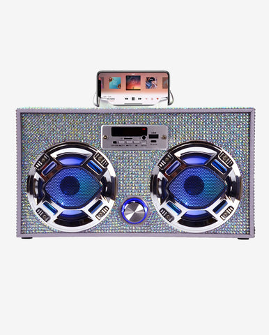 Iridescent Bling Boombox