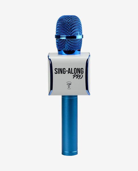 Sing along PRO 3 Blue Karaoke Microphone Bluetooth Speaker